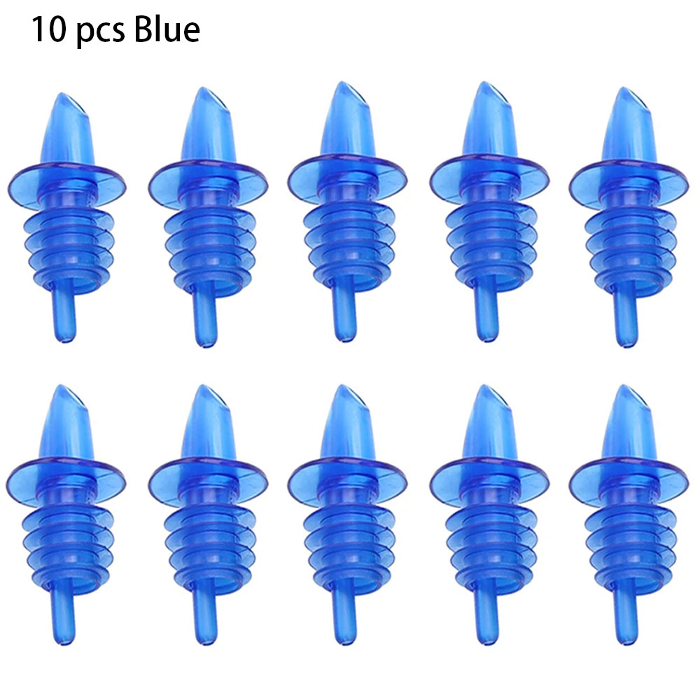 Liquor Bottle Pourers Flow Pourers Plastic Spouts Black Bottle Pourers for Bars Clubs Pubs Restaurants Coffee Shops: Blue