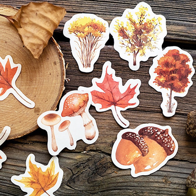 45 Pcs/Box Cute squirrel Pine nuts sticker decoration stickers DIY for craft ablum diary scrapbooking planner