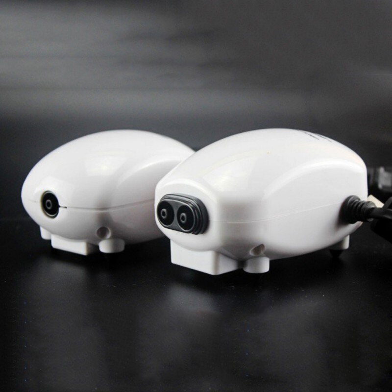 Luchtpomp luchtcompressor ultra stille aquarium zuurstof luchtpomp enkele & dubbele uitlaat 3w 220-240v eu stekker visaccessoires