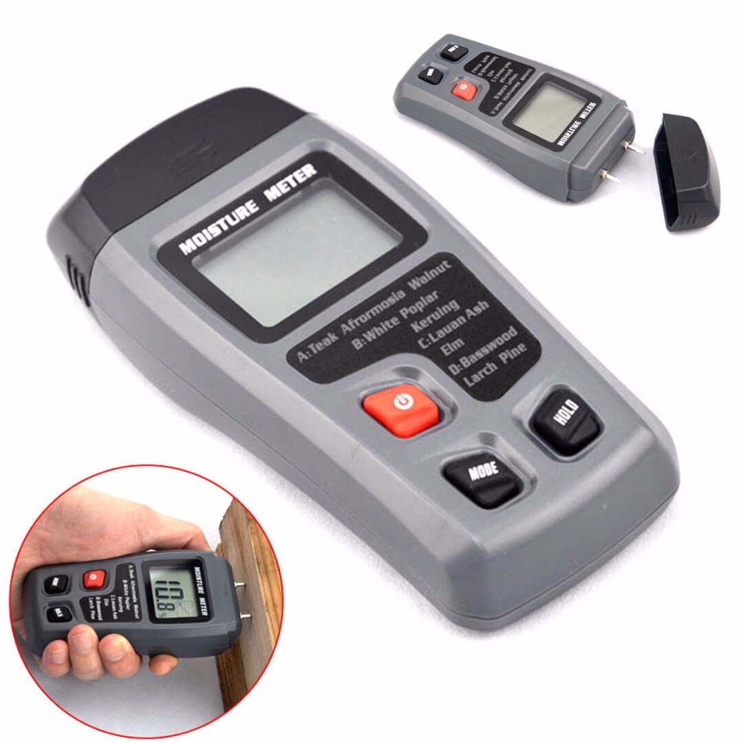 1pc 0-99.9% Digitale Hout Vochtmeter Vochtigheid Tester Timber Vochtige Detector Voor Testen Alle soorten Hout karton