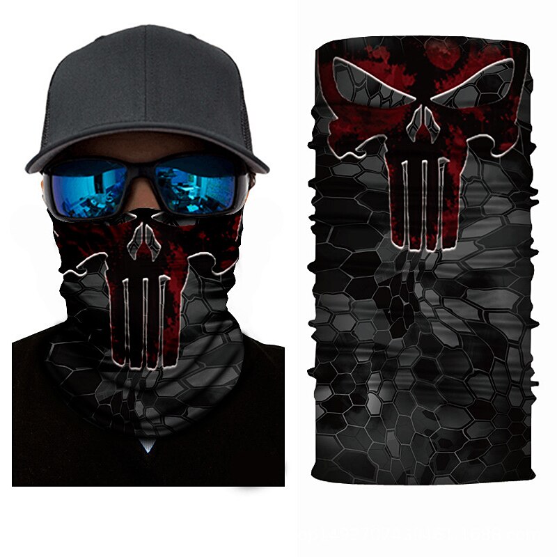 Stirnband Bandana Schädel Gesicht Maske Schal Maske Geist Sturmhaube Masken Radfahren Kopf Schal Nacken Halloween Party Gesicht Maske: 53