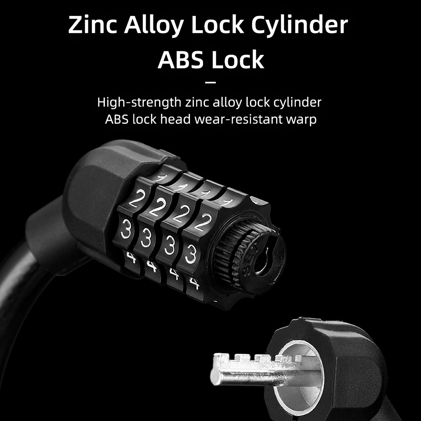 Digit Bicycle Chain Lock Anti-Theft Anti-Cutting Alloy Steel Motorcycle Cycle Bike Cable Code Password Lock Bike Accessories