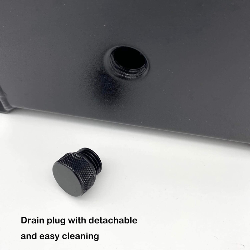 1L Black Aluminum Alloy Radiator Coolant Overflow Expansion Tank Recovery Water Tank Reservoir Universal