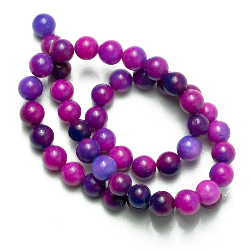 Perles en pierre naturelle Sugilite perles rondes en vrac 4 6 8 10 12mm pour la fabrication de bijoux Bracelet à bricoler soi-même accessoires de collier