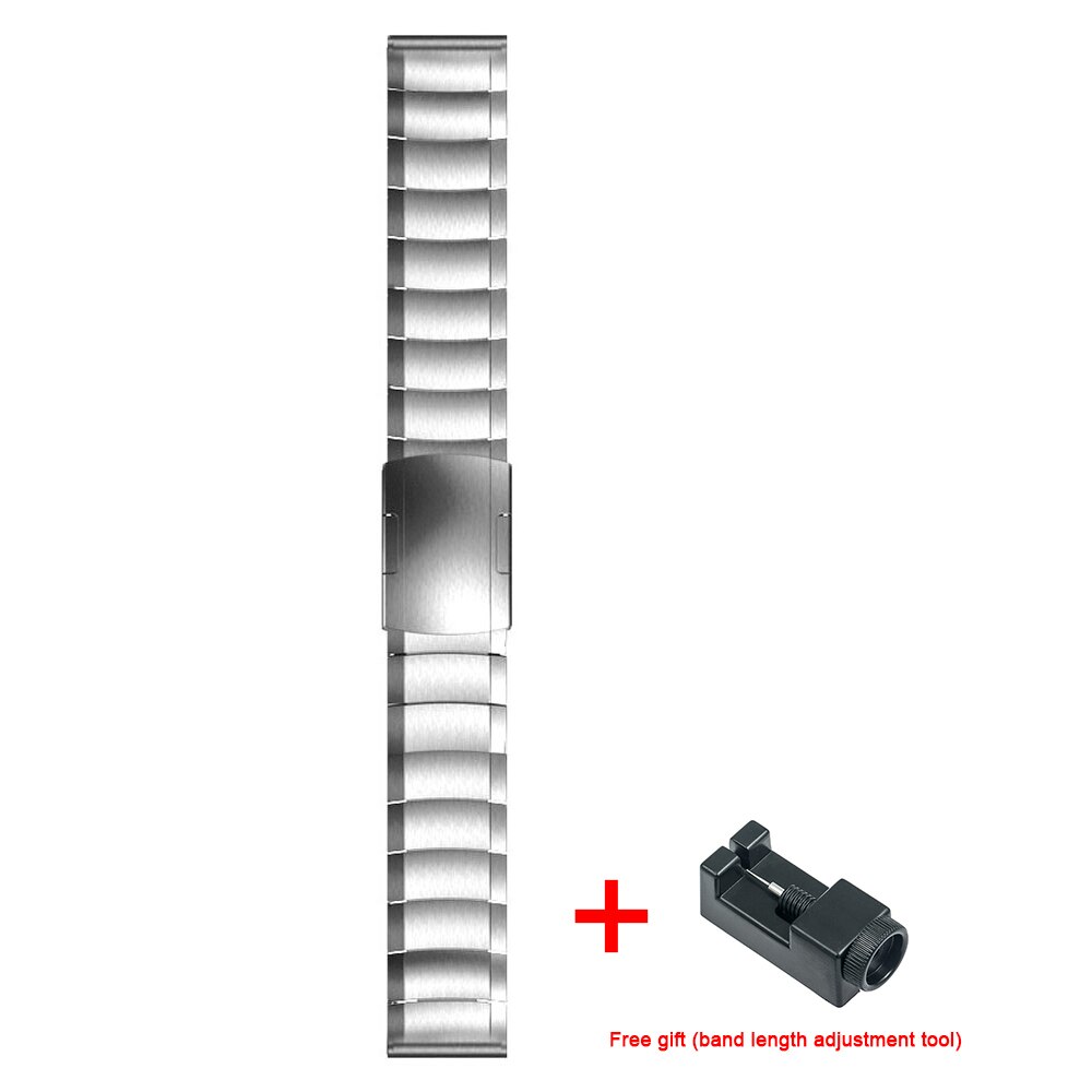 20mm 22mm roestvrijstalen band voor samsung active watch 42mm gear  s3 s2 classic-banden voor huami amazfit gtr bip huawei gt-band: Zilver / 20 voor galaxy 42mm