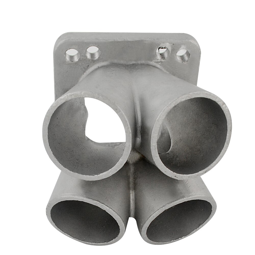 Coletor t3 t4 da fusão do coletor do encabeçamento do turbocompressor do aço inoxidável 4-1 do molde com flange t3 PQY-THM01-4