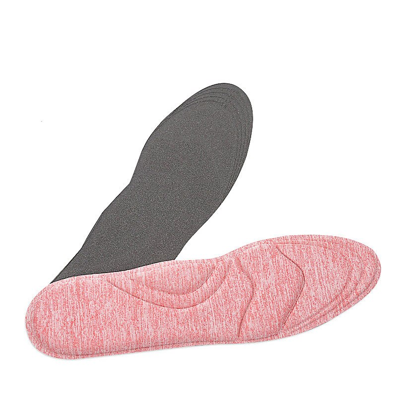 4d flock memory foam -ortoottinen pohjallinen holvikaaria tukevat ortopediset pohjalliset kenkiin litteäjalkojen jalkojen hoitopohja kengän ortopediset pehmusteet: Punainen