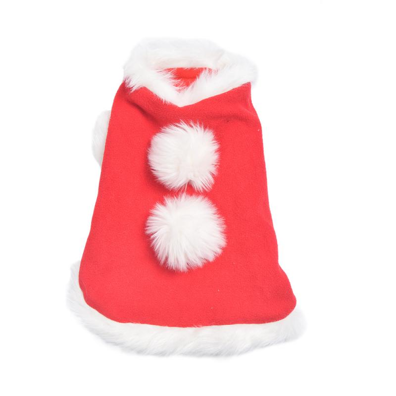 1PC déguisement de noël pour chien manteaux Poncho Cape avec chapeau hiver père noël Cape pour chats chien casquettes chien fournitures