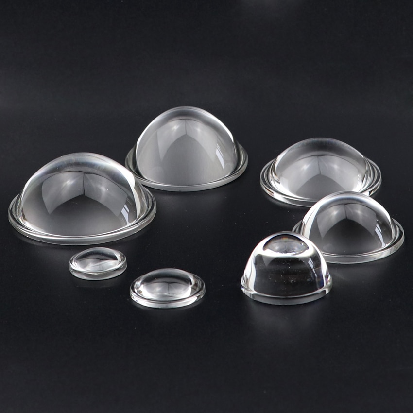 28mm 34 39 44 45 50mm 52mm 67mm verre optique Plano convexe lentille de condensateur pour COB lampe de poche LED projecteur de lampe automatique