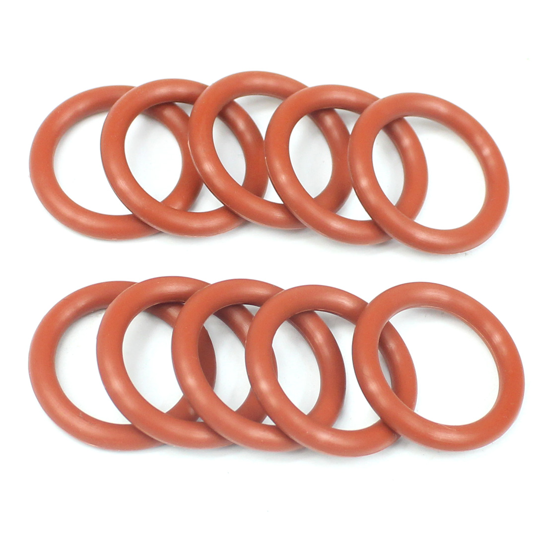 Anillo de goma de silicona tipo O, adaptador impermeable para GOPRO yi, deportes de acción, cámara SLR, accesorios de cabeza de bola de buceo, 10 Uds.: Red Silicone S