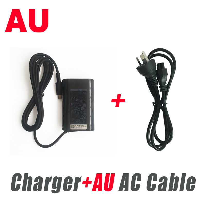 Original 45W USB C Laptop Charger for Dell XPS 13 9360 9365 9370 9380 9333 9310 9350 XPS 12 9250 Type C AC Adapter Power Supply: Yellow