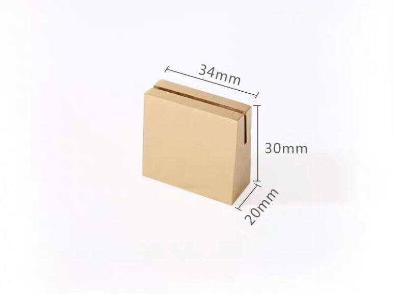 1 pièce laiton carte Base affaires porte-carte photo pince pour Table accessoire laiton carte siège: 34x30x20mm