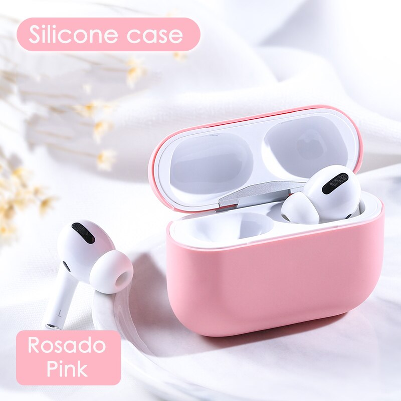 Case Apple Airpods Pro 8 Kleur Gevallen Beschermende Waterdichte Siliconen Draadloze Bluetooth Hoofdtelefoon Case Multicolor: Pink