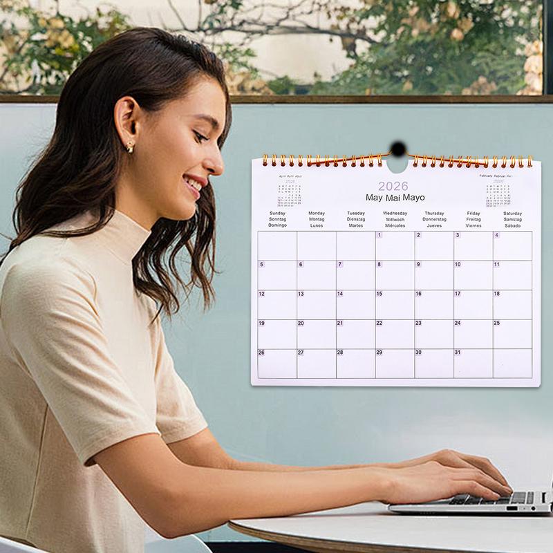Kalender 2025 20252026 Kalenderplanner Meertalige spoelplanner Agenda Organisator Planning voor thuiskantoor Schoolklas