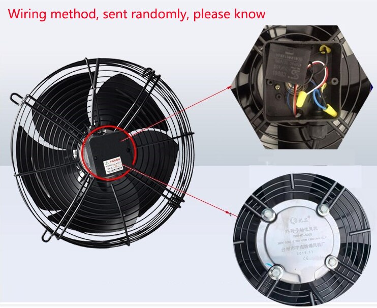 Ventilador axial do rotor exterior ywf4e/4d-250s, ac220vac380v, armazenamento frio, ventilador do secador frio