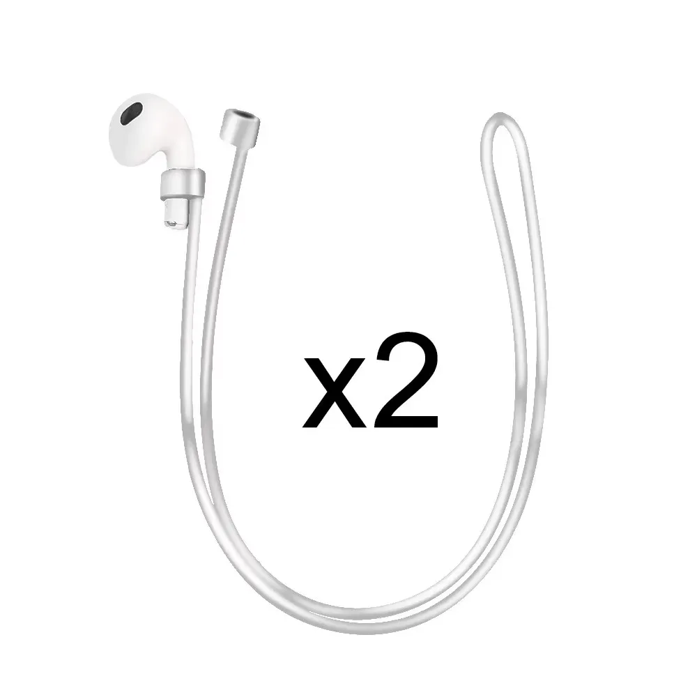 Anti-verloren Silikon Kopfhörer Seil Kabel Für AirPods 1 2 3 Profi Drahtlose Bluetooth Kopfhörer Nacken Gurt Kabel Kopfhörer kabel Halfter: 2XS / Mehrfarbig