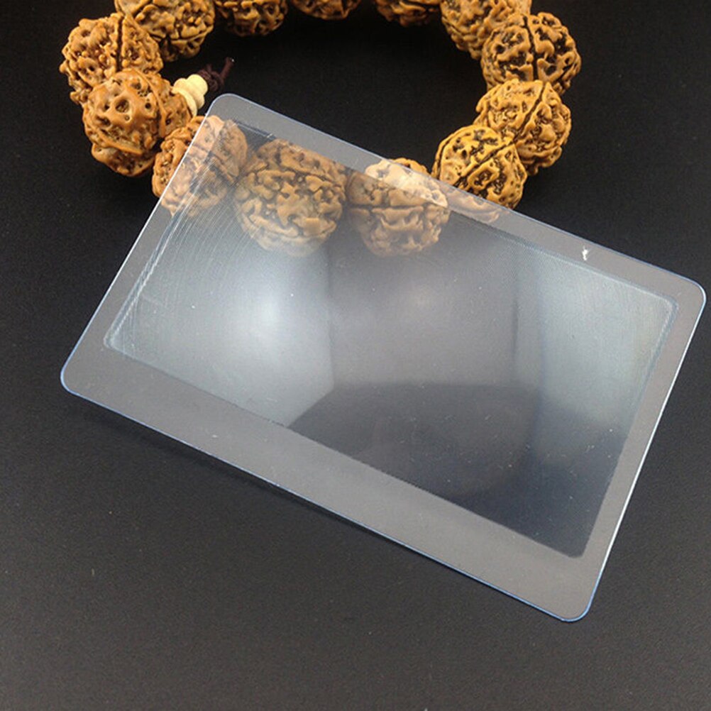 5pcs 3 X Magnifier Magnification Magnifying Fresnel LENS for Transparent Credit Card