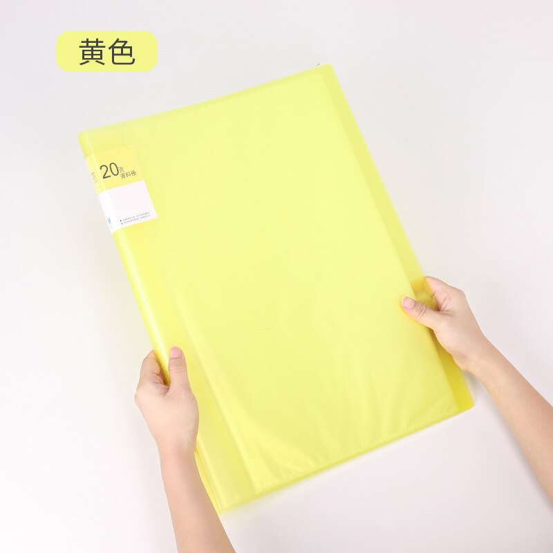 Sac de rangement pour fichiers et documents, pochette de rangement pour Album, croquis, dessin, fourniture de bureau pour étudiants, A3, 20/30 feuilles, 8k: 20 arent yellow