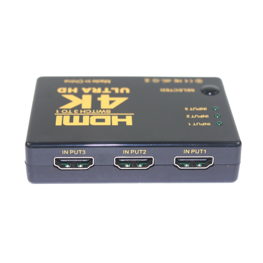 4K * 2K 3-in-1 Out HDMI Hub Switch Splitter TV Switcher w/ IR fernbedienung Ultra HD HDMI Splitter Schalter