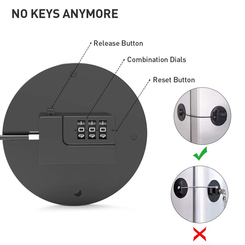 Safety Lock Protection Security Coded Lock Kids Prevent Children Falling Multifunction Locks