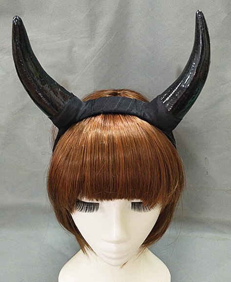 Bandeau de corne de taureau en plastique | Bricolage, corne de boeuf artificiel noir, accessoires de bricolage, accessoire d'halloween, matériel de bricolage: S horn Hair hoop