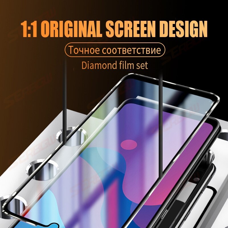 9D Full Tempered Glass For Huawei honor 9A 9C 9S 9X 8A 8C 8S 8X Screen Protector Honor 9i 10i 20i 20S Protective Glass Film Case