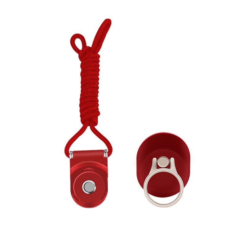 Telefono cellulare Cordino Al Collo Cinghia Anello Supporto per Xiaomi Redmi Nota 8 9 Huawei iPhone 11 pro X XR Samsung mobile Smartphone Landyard: Colore rosso/colore rosa