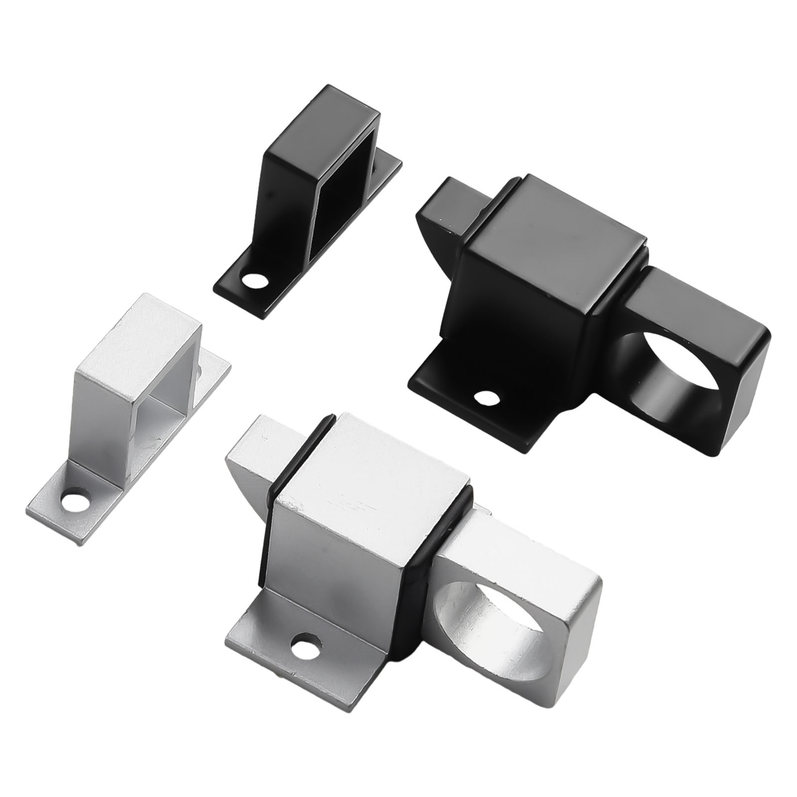 Pestillo de puerta de cierre automático, pestillo de aleación de aluminio, anillo de tracción, perno de puerta de rebote de resorte para pestillo de seguridad de puerta de ventana