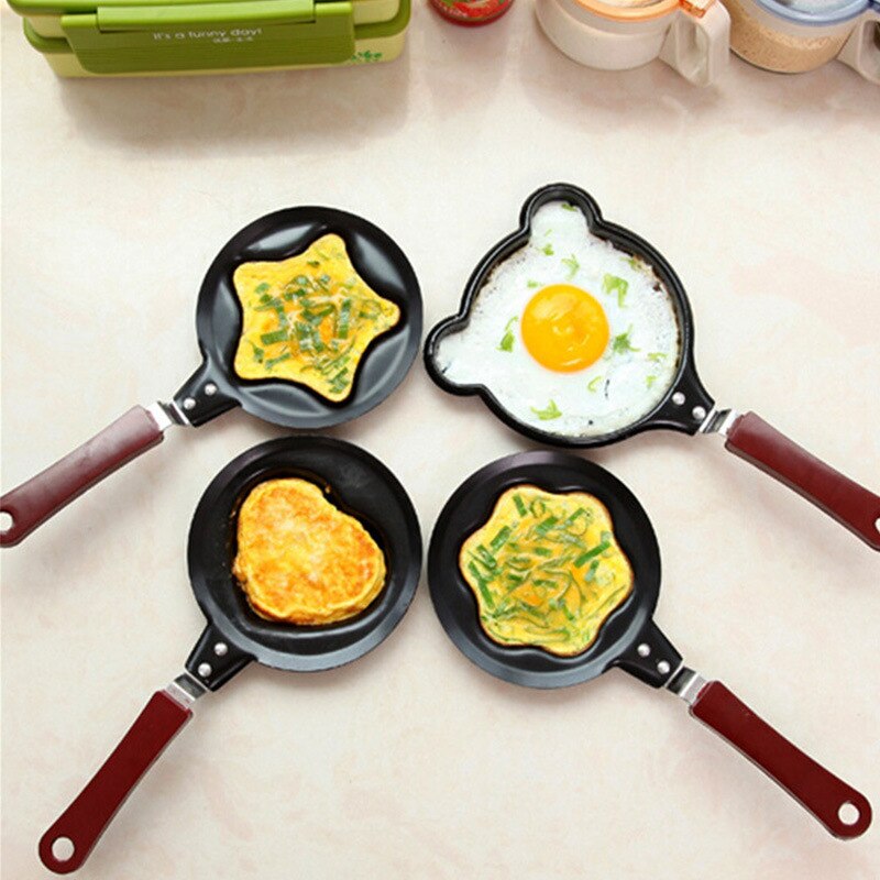 Mini Cute Omelette Pan Funny Cartoon Breakfast Grill Frying Pan Egg Pancake Pan Non-Stick Cooking Pots Breakfast Cookware