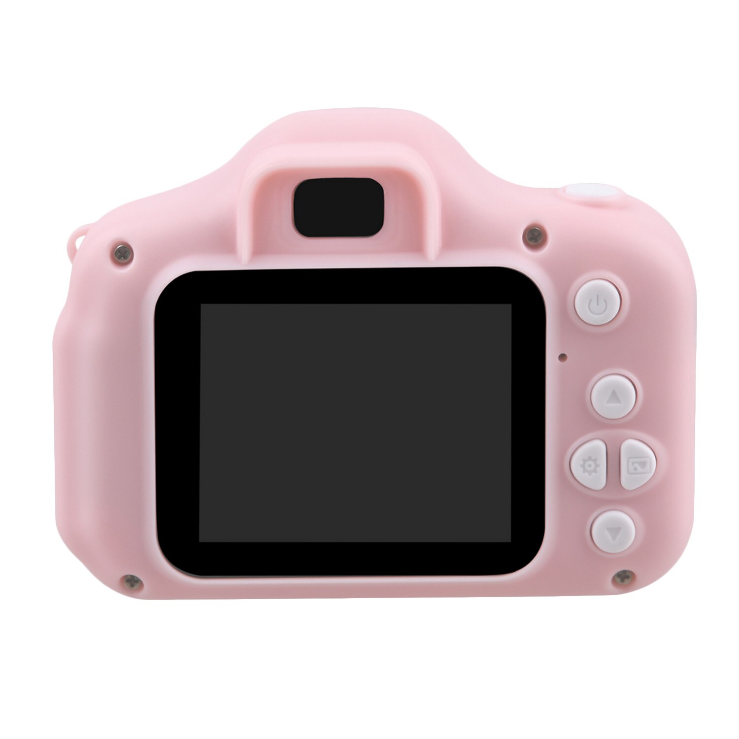 Mini søde børnevideokamera genopladeligt digitalkamera med 2 tommer skærm til børnefødselsdag udendørs leg: Lyserød