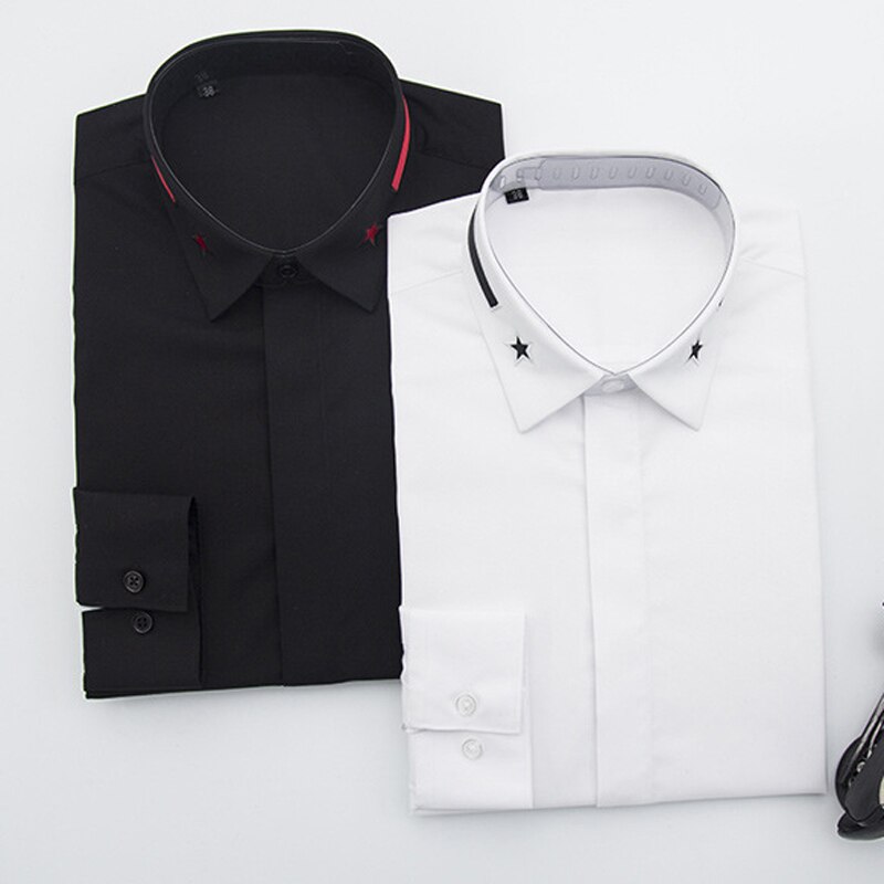 Chemise à manches longues pour hommes, modèle classique, , en coton pur, Slim, , grande taille, 3XL et 4XL, décontracté