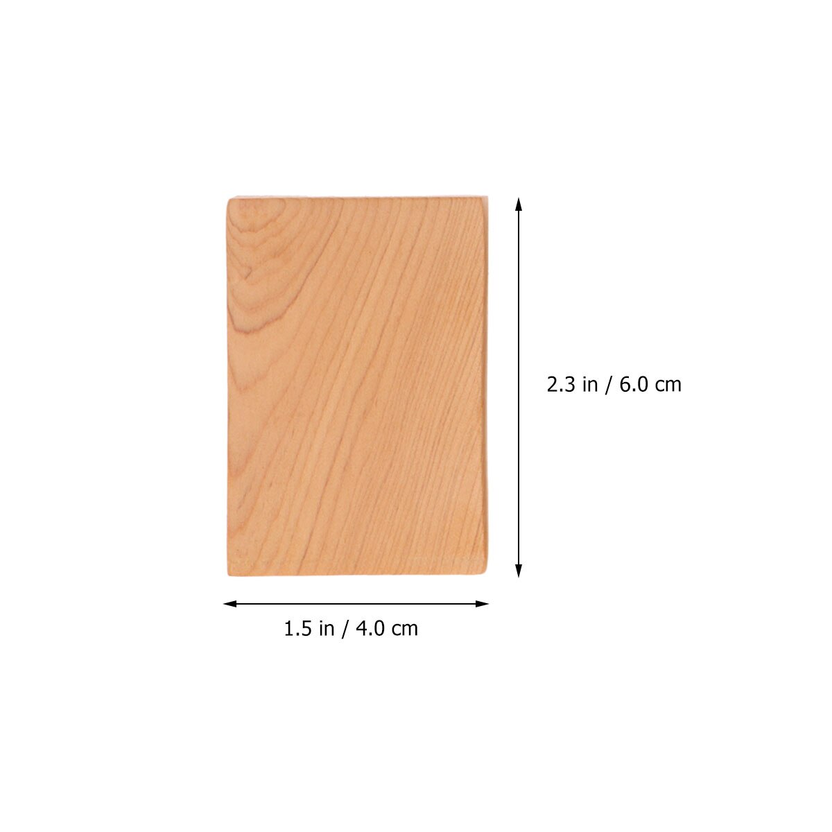 3pcs Wooden Block DIY Craft Cutout Wood Block for Art Crafts Project (Light Yellow)