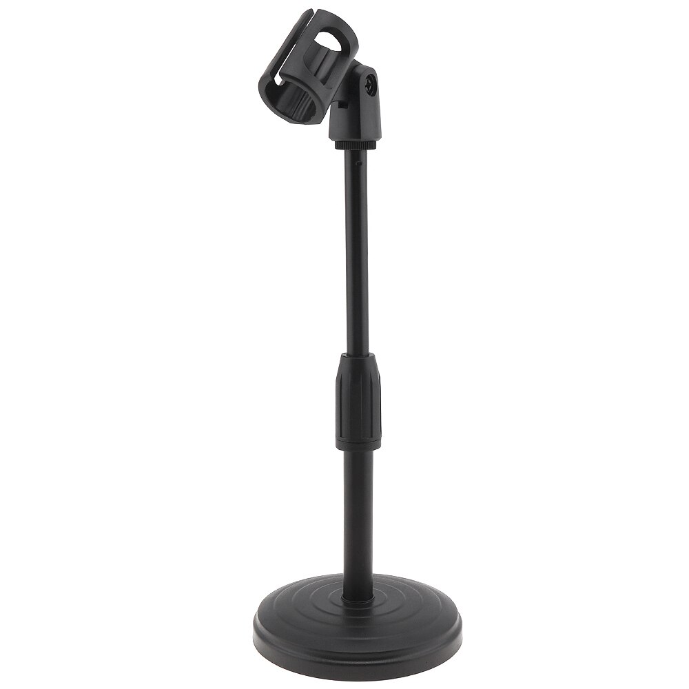 Portable Desktop Lifting Plastic Weighted Disc Microphone Stand for General Meeting/Computer Microphone/Live Broadcast