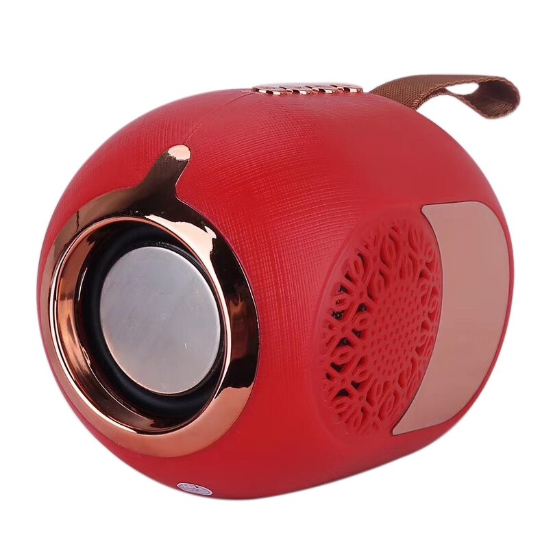 Gouden Ei Bluetooth Speaker Subwoofer Mini Speaker Board Draagbare Mini Ronde Vat: Red