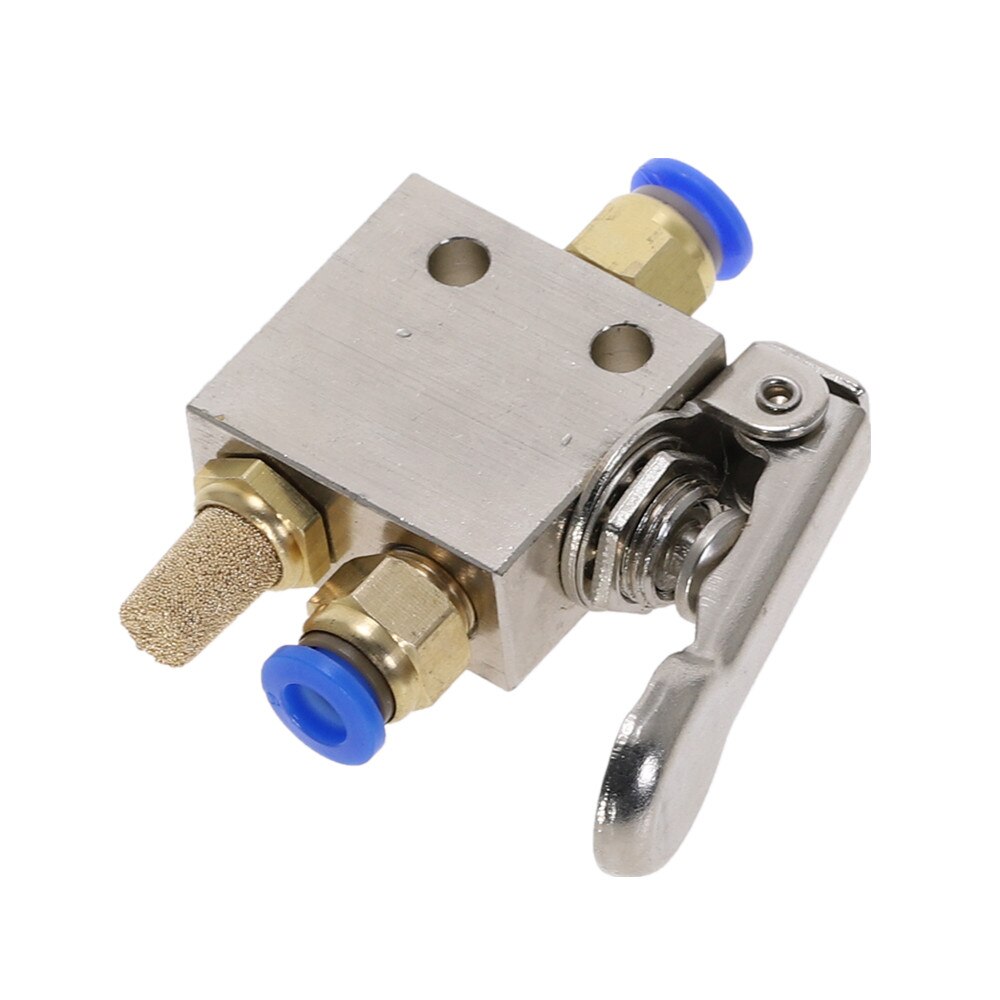 Mechanical Valve TAC2-31V 1/8" Thread 2 Position 3 Way Spring Return Lever Air Pneumatic switch Valve w Fittings