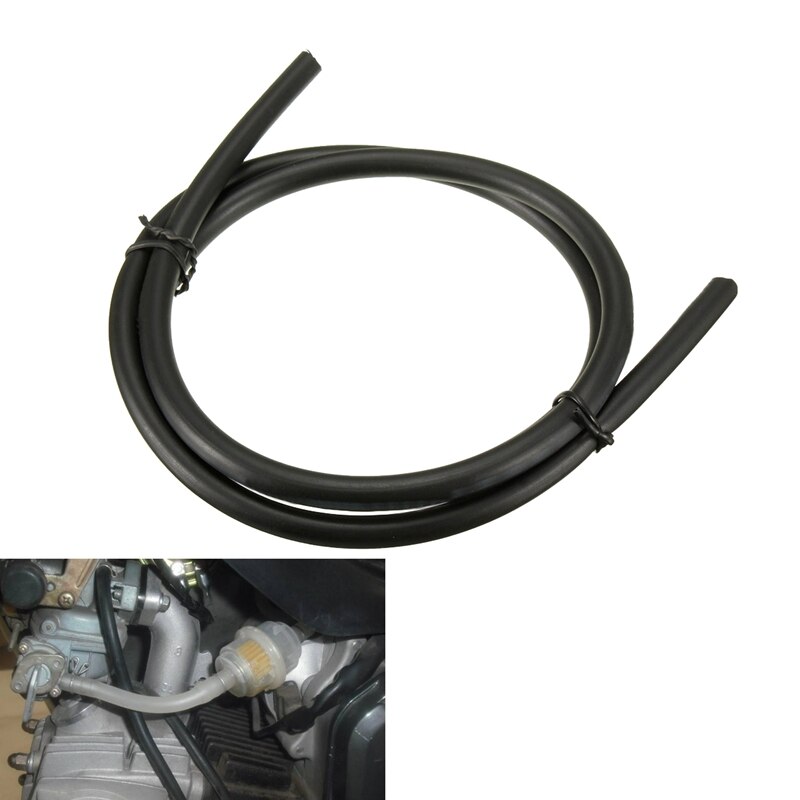 Motorcycle Fuel Line Petrol Pipe 5mm I/D x 8mm O/D 1m Long Black