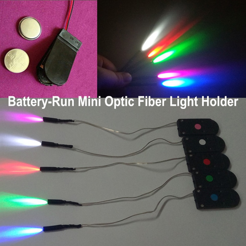 1PCS Portable Light Source for Optic Fiber Cable Mini 0.1W Small Light Engine for 1.5mm - 4.0mm Side Glow Cable