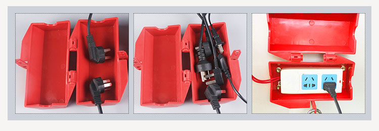 Plug lock box Huishoudelijke apparaten power sloten, industriële stekkers veiligheid/Limiet/Kind power-off lock