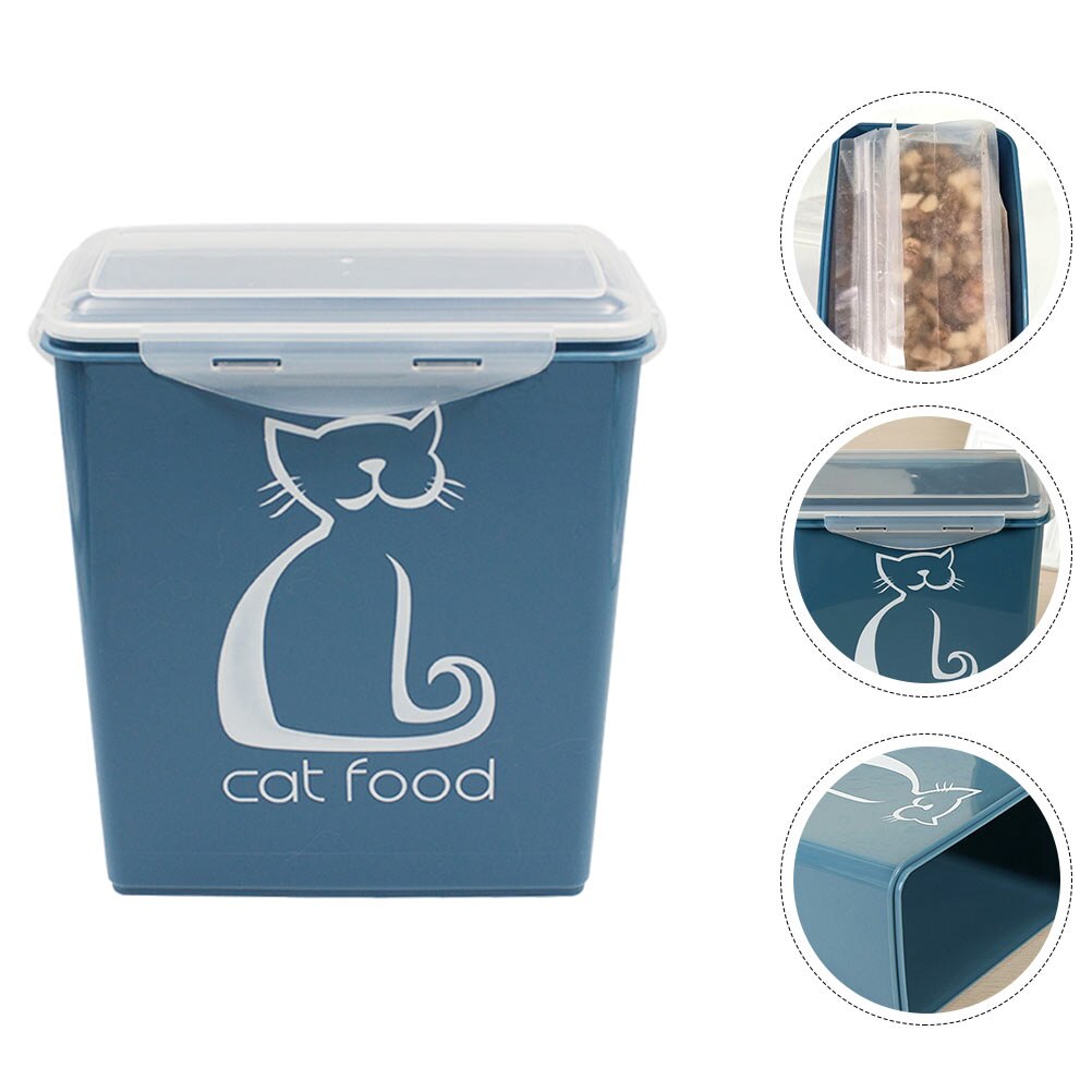 5,8 L ABS Abdichtung Haustier Hundefutter Halfter Kunststoff Eimer Getreide Lagerung Eimer Frische-halten Dichtung Haushalt Katze Container zubehör