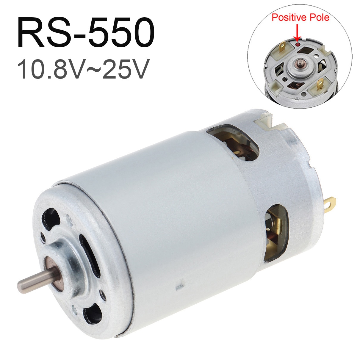 RS550 Dc Motor 10.8V-25V Hoge Snelheid Rs 550 Elektrische Gereedschap Micro Motor Voor Elektrische Boor Driver accuschroevendraaier Accessoire