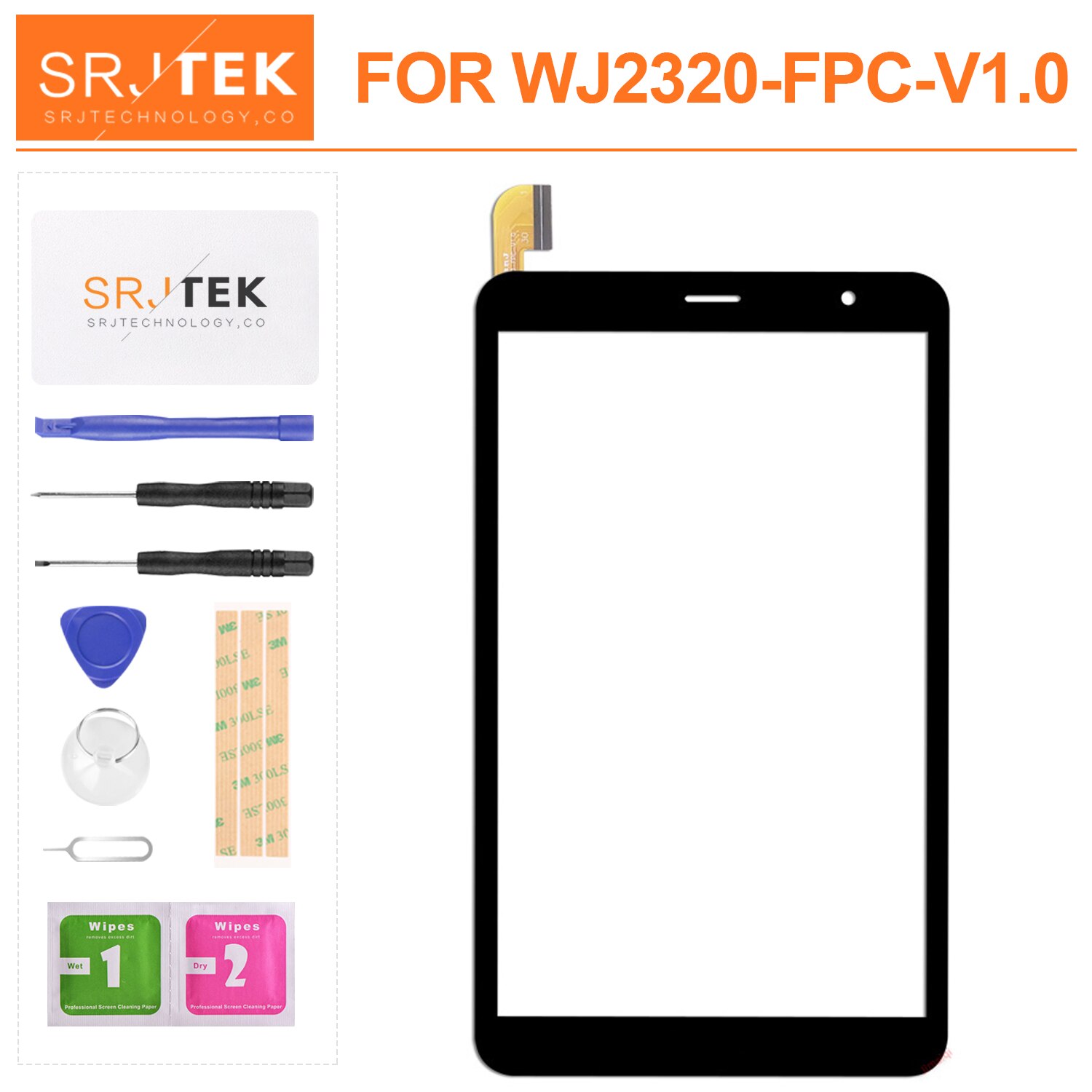 Voor WJ2320-FPC-V1.0 Display Tablet Pc Externe Capacitieve Touchscreen Digitizer Vergadering Vervanging Outer Glas Sensor Panel
