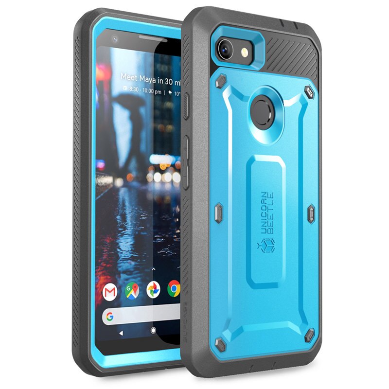 SUPCASE For Google Pixel 3a Case Release) UB Pro Full-Body Rugged Holster Protective Case with Built-in Screen Protector