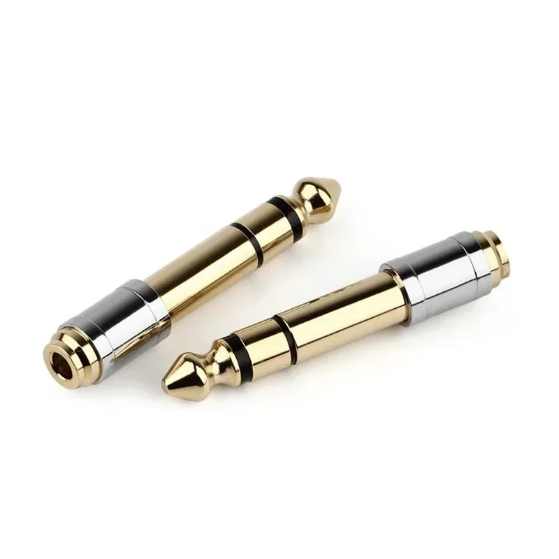 Adaptador de Audio Jack 3,5 a 6,35, convertidores de 6,5mm a 3,5mm, conector macho hembra, enchufe para auriculares, electrónica de consumo de 6,3mm