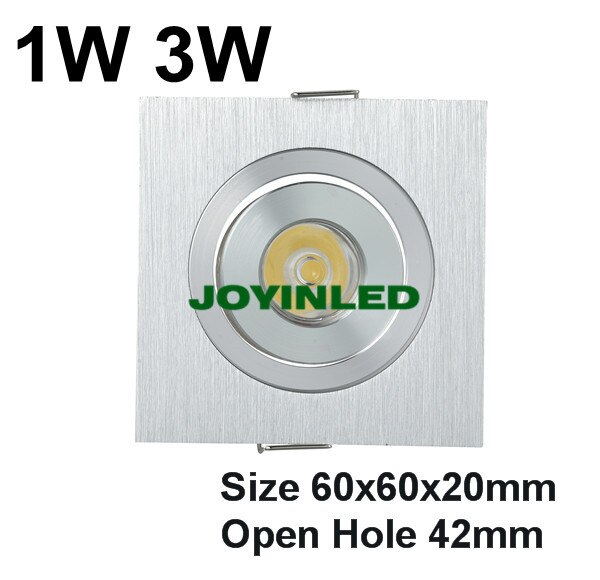 Goedkope  ac85-260v 1 x 3w super mini led spot thuislamp vierkant