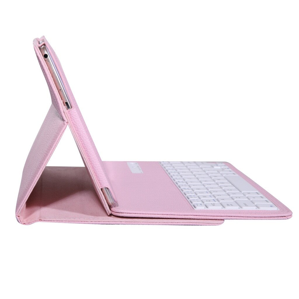 For huawei mediapad  t5/c5 10.1 -tommers etui+trådløst bluetooth -tastaturdeksel bærbart skrivebordskontor underholdningstilbehør