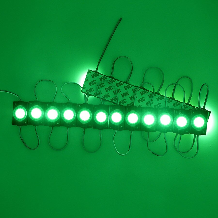 COB LED Module Strip Light Bead Chip Lamp DC12V 2.5W Waterproof Ultra Bright DIY Sign Advertising Backlight Decorative Lights: Green