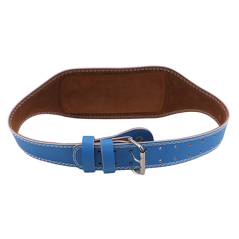 Unisex Powerlifting Sports Supplies PU Belt Training Fitness Protection Belt Lumbar Protection Gym Belt Weightlifting Belt: blue XL
