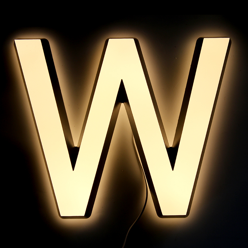 Acrylic LED luminous signs Business Lighting Advertising Sign LED Signboard Outdoor Waterproof Custom Advertisment Letters: W