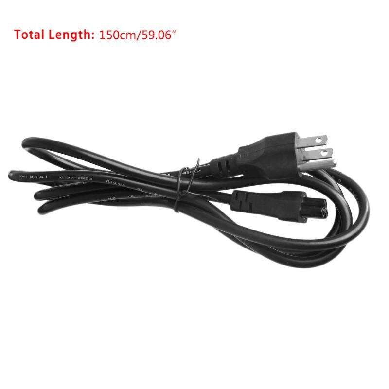 C5 to 3- -benet bærbar ac-adapter oplader strømledning hovedkabel ledning us/dk/eu stik sep 12