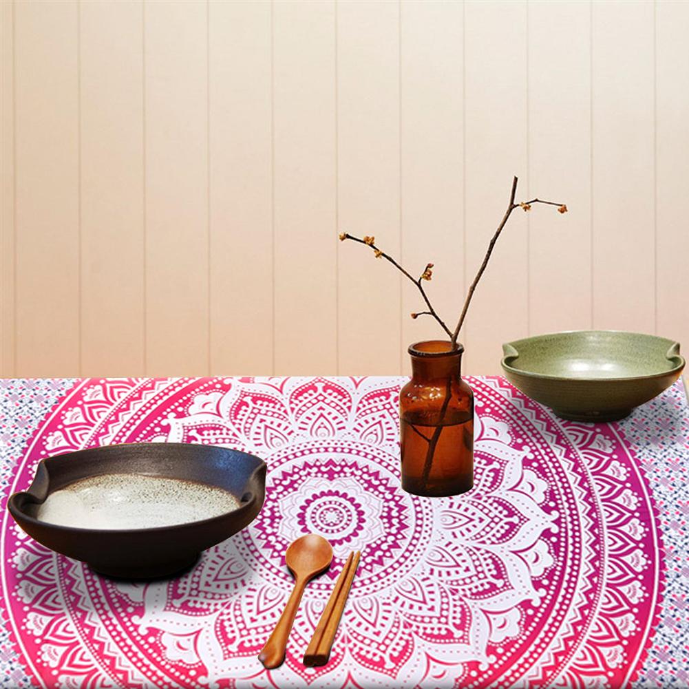 Toalla de playa y esterillas de Yoga, alfombra de Mandala, tapicería de poliéster, colgante de pared, decoración para sala de estar, Hotel familiar, Retro, bohemio